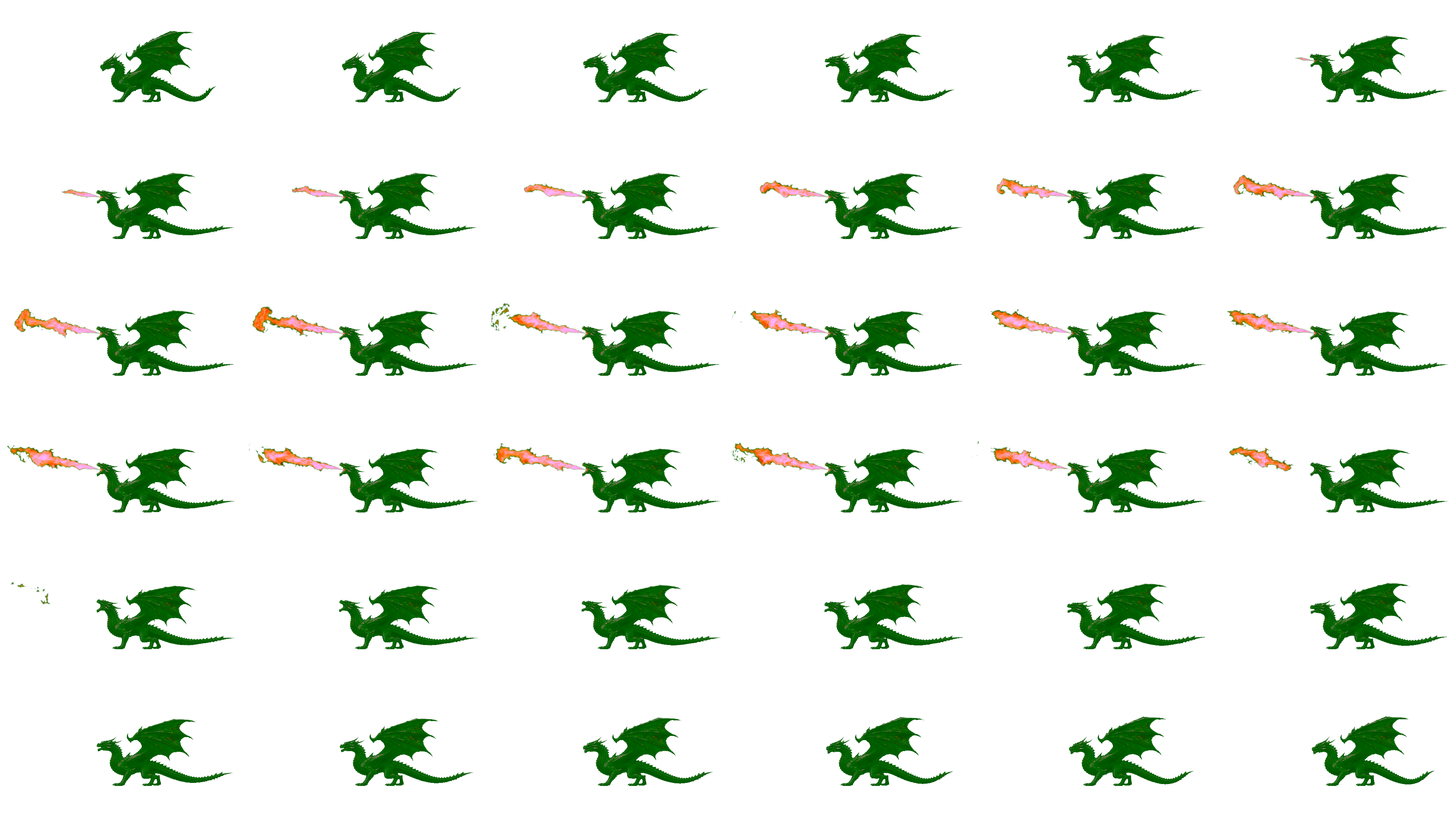 Dragon spritesheet