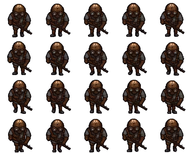Infantry spritesheet preview