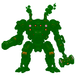 Mech character front view