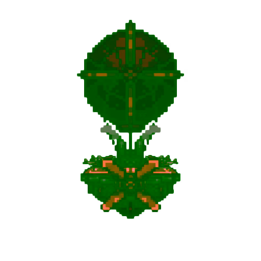 AI-generated mothership back view