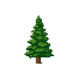 AI-generated pine tree prop