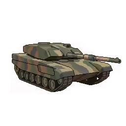 Tank pixel art (transparent)